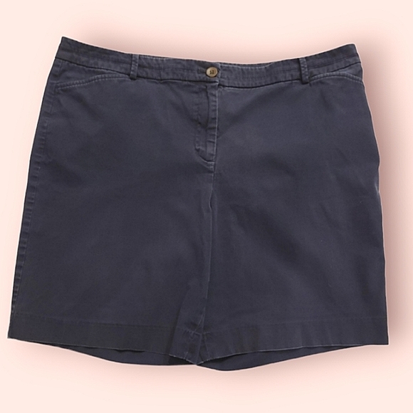 Talbots Pants - TALBOTS The Perfect Short Dark Navy Blue Shorts Size 16
